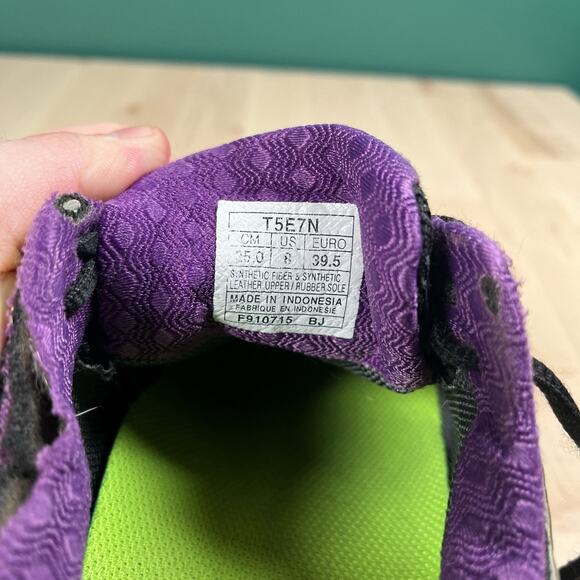 Asics Gel Cumulus 17 T5E7N Purple Green Running Shoes Sneakers Women's Size 8 - Picture 6 of 8